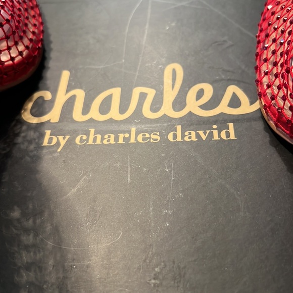 Charles by Charles David Sz 7 With 4 In Heels Red - Picture 11 of 11